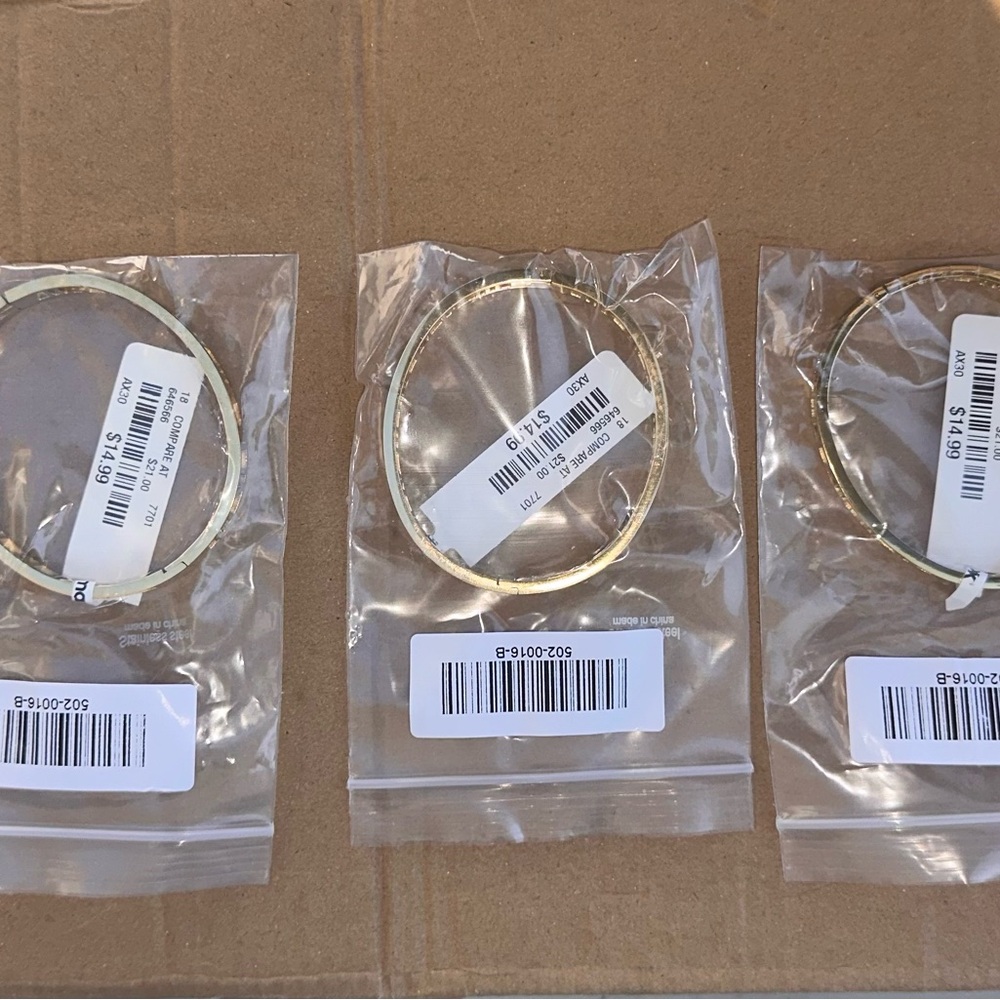 Gold-Tone Bangle Set